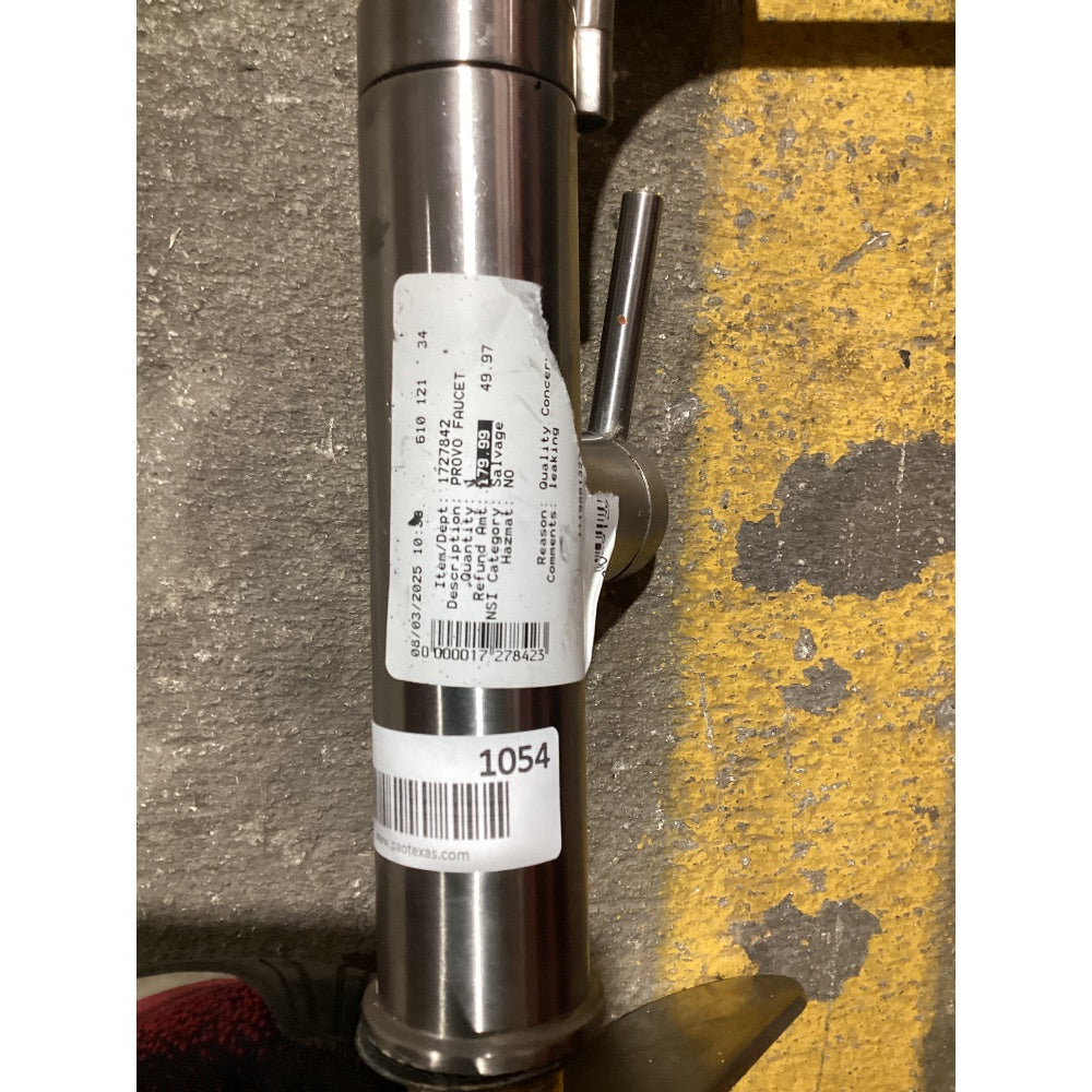 Lot # 1054 ROVO Stainless Steel Pull-Down Kitchen Faucet - $50