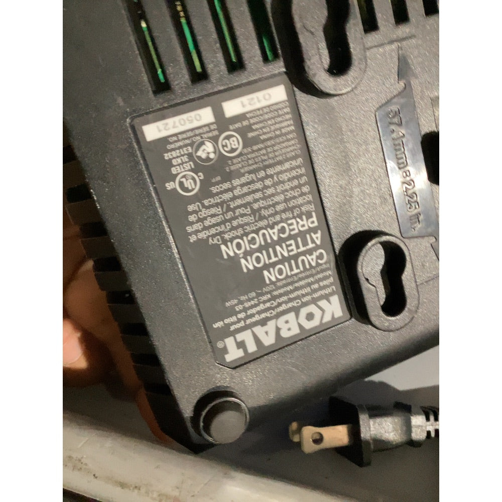 Lot # 853 Kobalt KA0121-06 Battery Charger $29.00