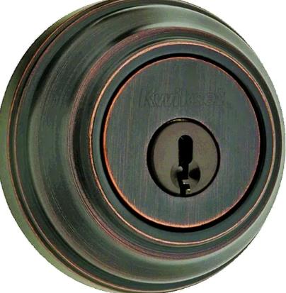 Lot # 1006 Kwikset bronze Single Cylinder Deadbolt $43