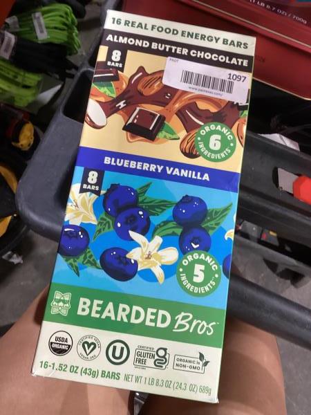 Lot # 1097 Bearded Brothers Organic Energy Bars 16-Pack $19