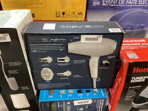 Lot # 1392 InfinitiPRO by Conair Performance Hair Dryer $60