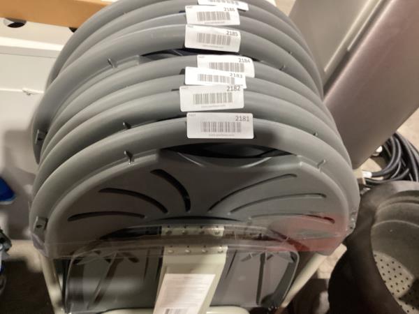 Lot # 2181 Flash Furniture HERCULES Series 650 lb. Capacity Charcoal Plastic Fan Back Folding Chair