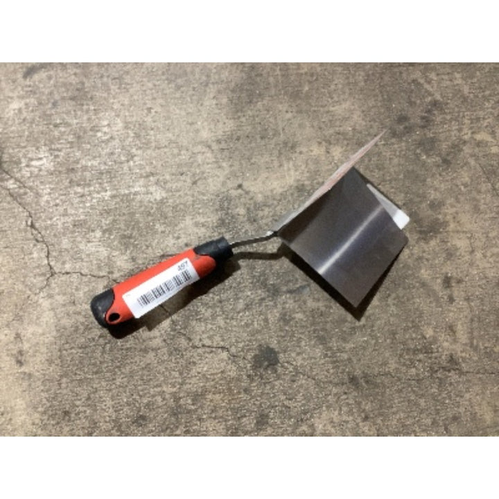 Lot # 497 Hand Tool Corner Trowel Model 407 Red Black Silver $16.99