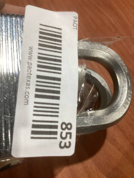 Lot # 853 Master Lock  Silver Laminated Padlocks 2-Pack  $15