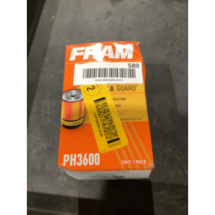 Lot # 589 Fram REPLACEMENT ENGINE OIL FILTER $4.56