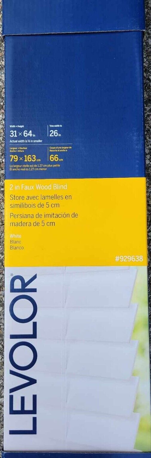 Lot # 1487 Levolor Faux Wood Blind $51.98