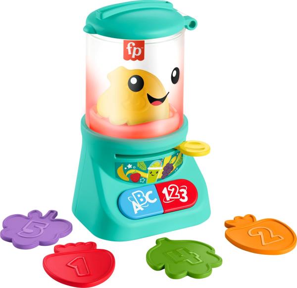 Lot # 1110 Fisher-Price Laugh & Learn Baby & Toddler Toy Counting & Colors Smoothie Maker Pretend Blender with Music & Lights for Ages 9+ Months