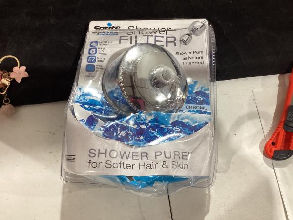 Lot # 799 Sprite Showers Universal Shower Filter Chrome $25
