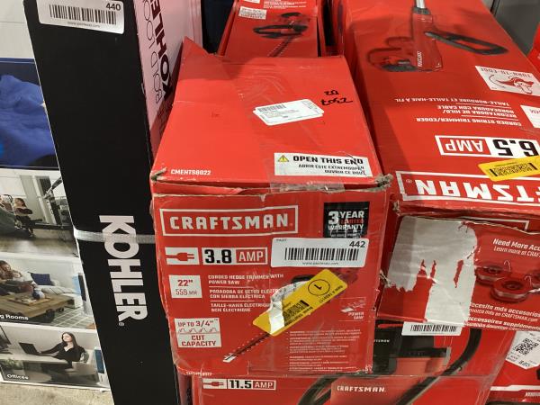 Lot # 442 Craftsman 22 in. Electric Hedge Trimmer $102