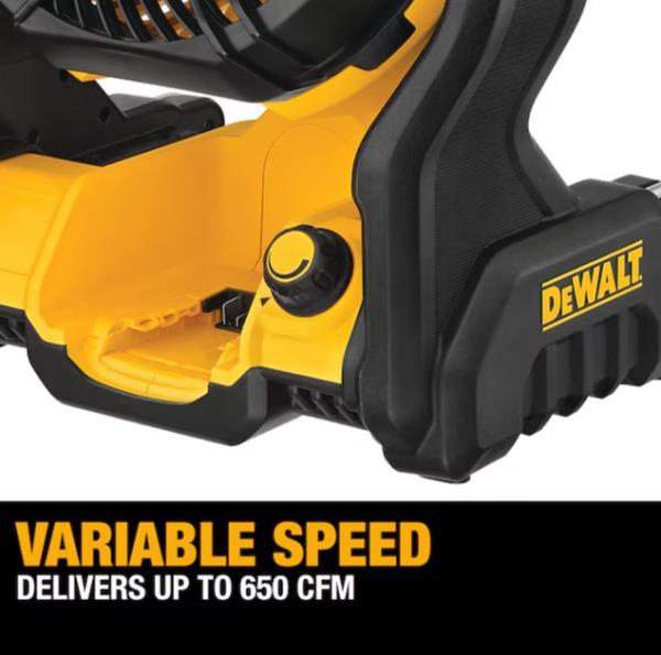 DeWALT DCE512B 20V MAX Cordless Lithium Ion Jobsite Fan - Bare Tool