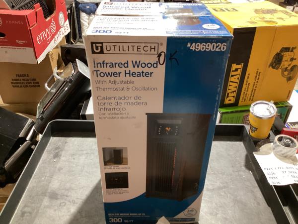 Lot # 1502 Utilitech 1500-Watt Electric Space Heater $100