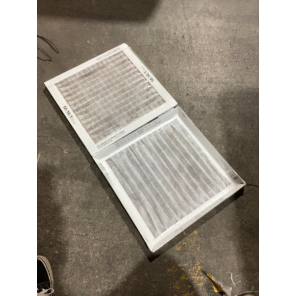 Lot # 731 Grey-White 14x14x1 Pleated Air Filter $10