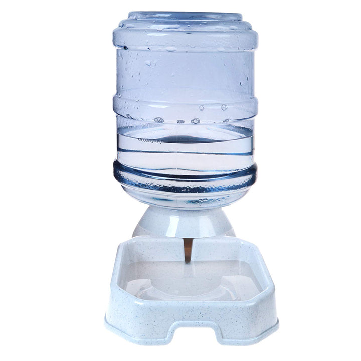 Lot # 636 Pet Water Dispenser Station - 1 Gal Replenish Pet Waterer for Dog Cat Animal Automatic Gravity Water Drinking Fountain Bottle Bowl Dish Stand