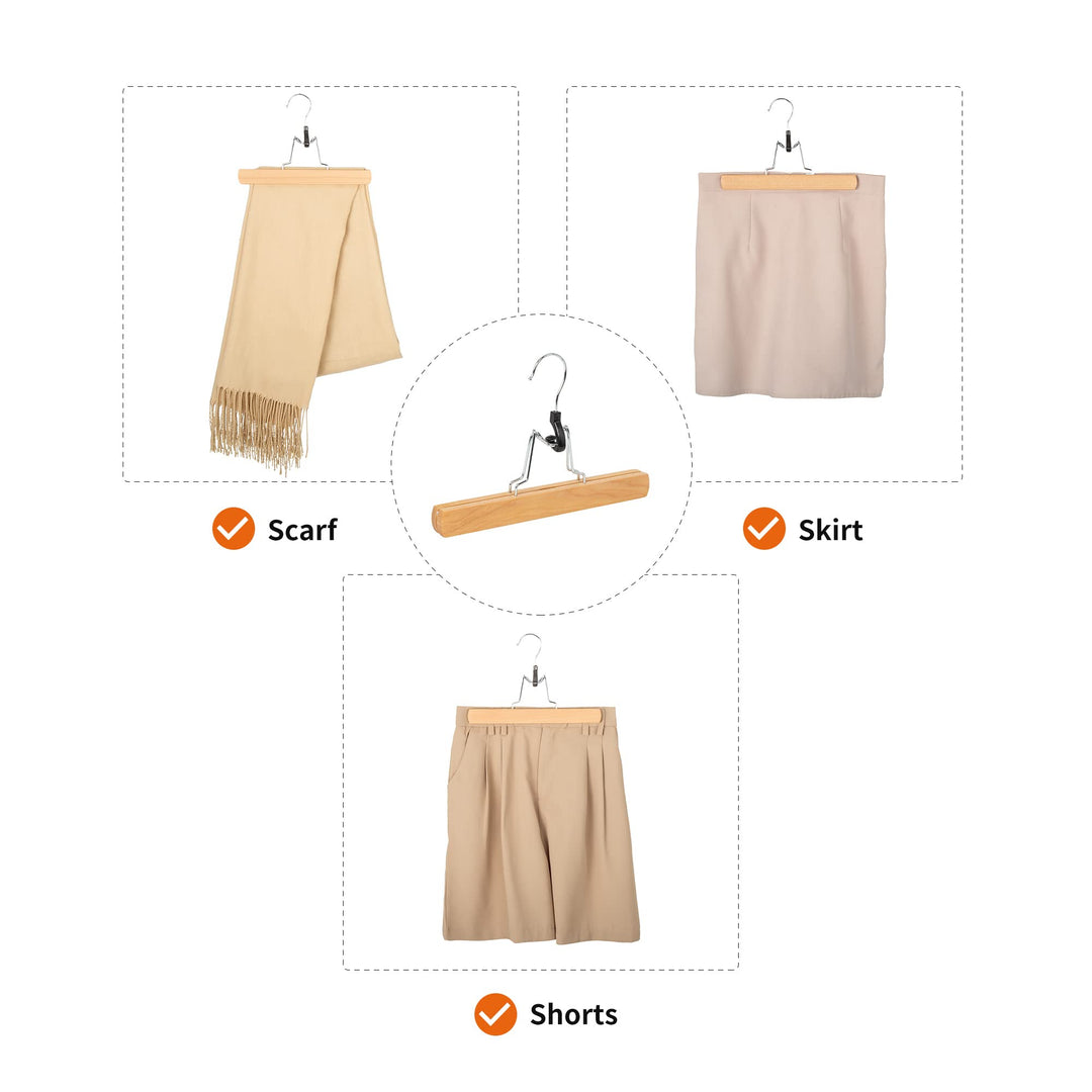 Lot # 1362 Amazon Basics Wooden Pants Hangers 10-Pk $16