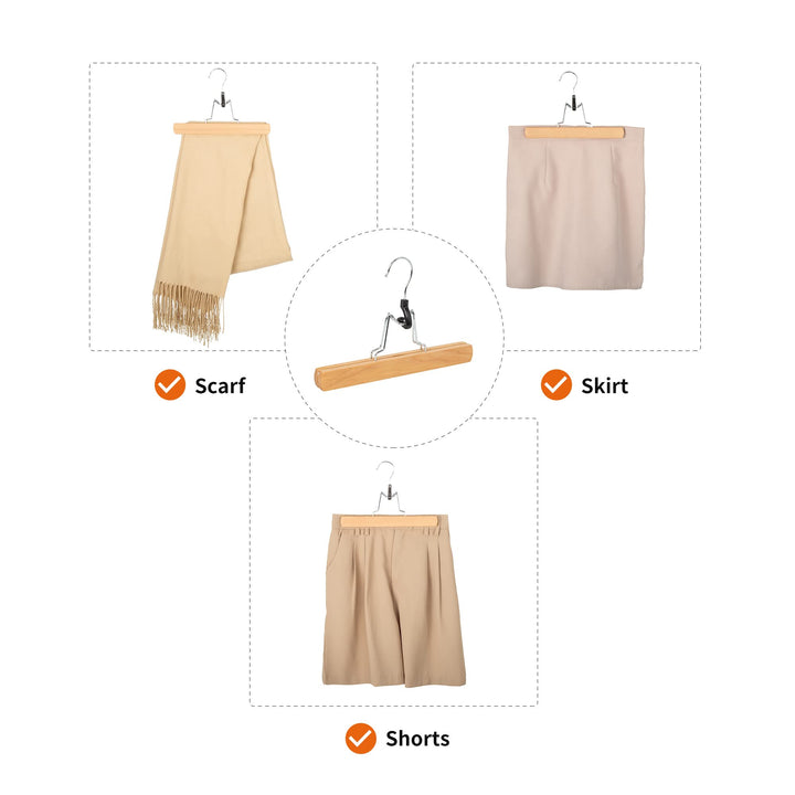 Lot # 1362 Amazon Basics Wooden Pants Hangers 10-Pk $16