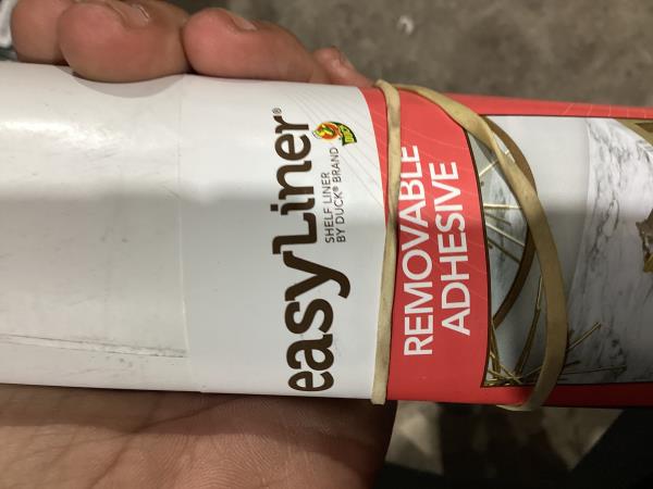 Lot # 166 Duck EasyLiner Removable Adhesive White Shelf liner