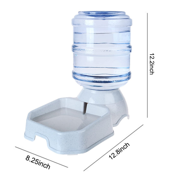 Lot # 636 Pet Water Dispenser Station - 1 Gal Replenish Pet Waterer for Dog Cat Animal Automatic Gravity Water Drinking Fountain Bottle Bowl Dish Stand