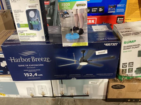 Lot # 1260 Harbor Breeze Bradbury Indoor Ceiling Fan 60" $199