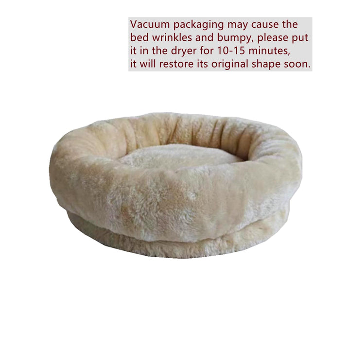 Lot # 1375 SHENGOCASE Cat Tree Tower Accessories Replacement Parts Round Top Cushion Bed Cover for Cat Perch with Elastic Band (13.8", Beige)