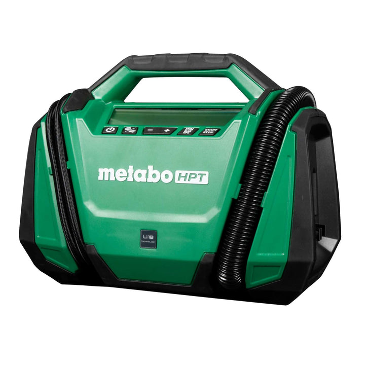 Lot # 1170 Metabo HPT 18V MultiVolt Cordless Dual Function Inflator, Portable Air Inflator with High Pressure and High Volume Modes, 160 PSI Max Pressure, LED Light, Tool Body Only, UP18DAQ4