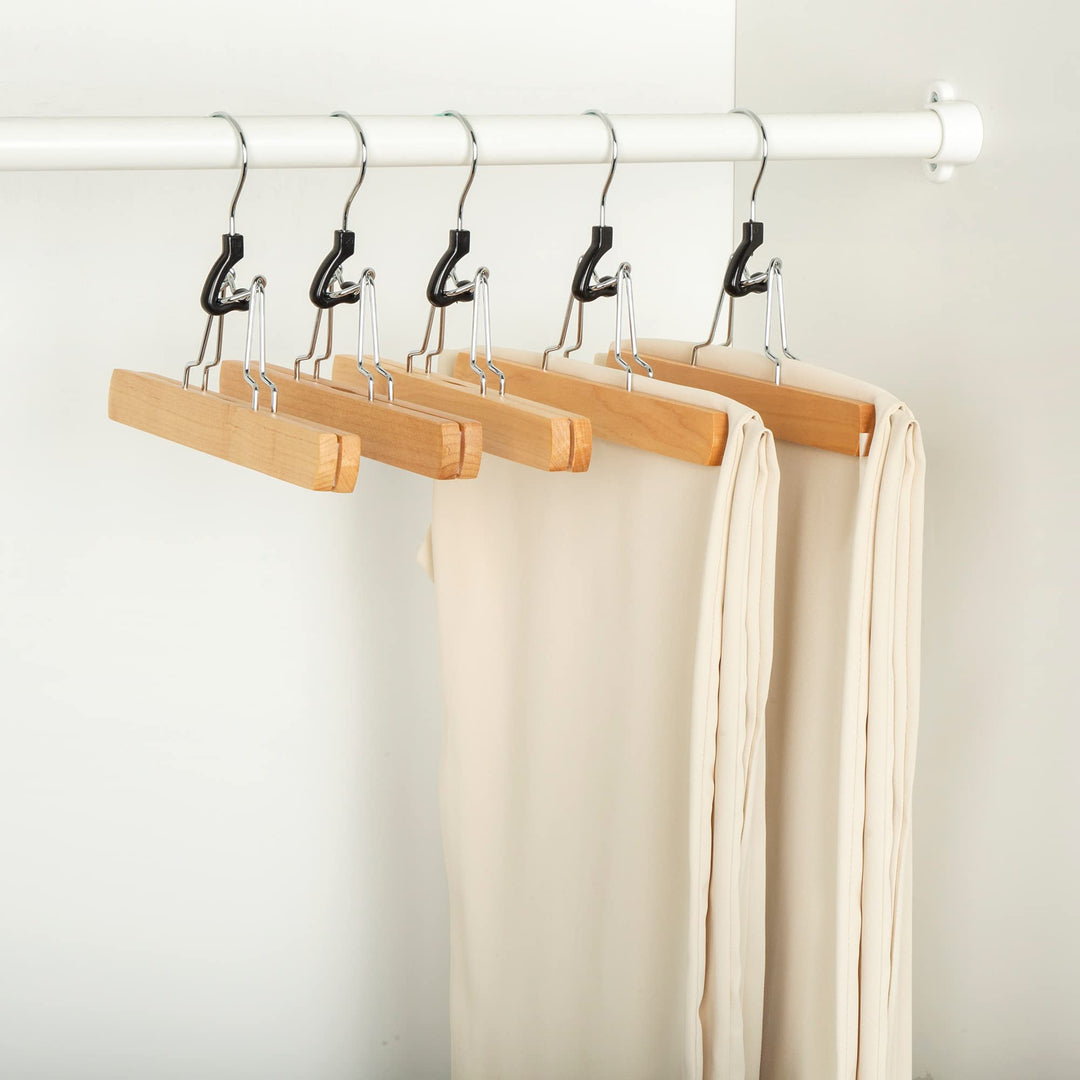 Lot # 1362 Amazon Basics Wooden Pants Hangers 10-Pk $16
