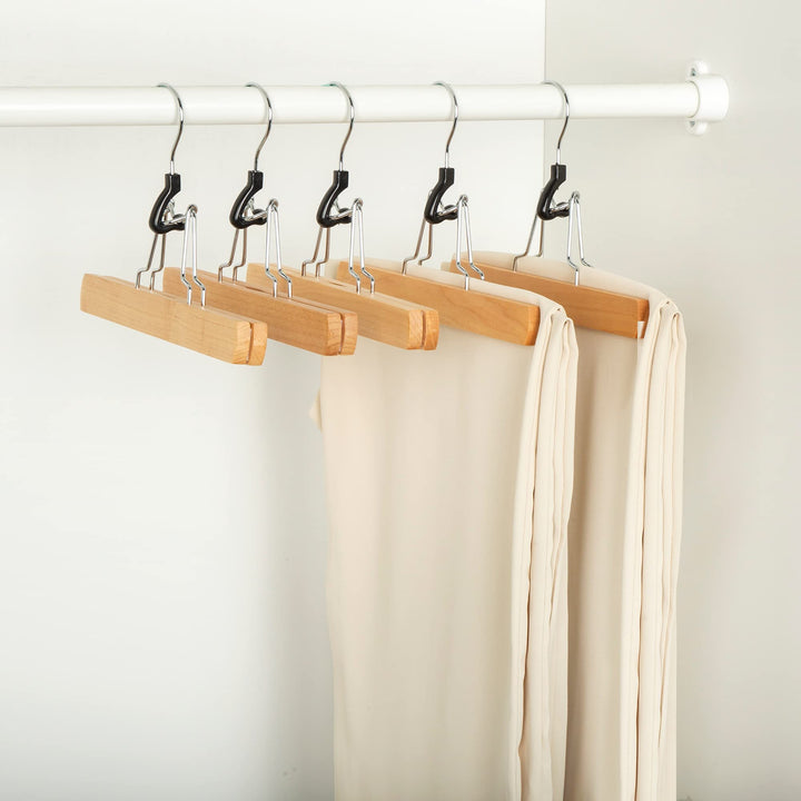 Lot # 1362 Amazon Basics Wooden Pants Hangers 10-Pk $16