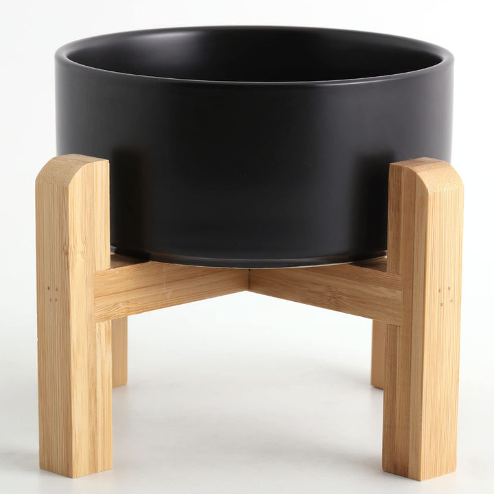 Lot # 1382 Petygooing 28 OZ Black Elevated/Raised Ceramic Dog Bowl for Small and Medium Breeds, Dog Food Water Dish with Stand,Pet Feeding Bowl with Anti Slip Rubber for Cats Small and Medium Dogs (3.6 Cups)