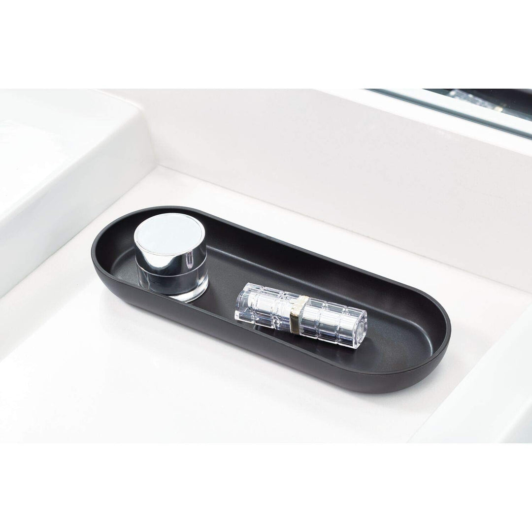 Lot # 1202 InterDesign 4pc Bath Set Matte Black $12.00