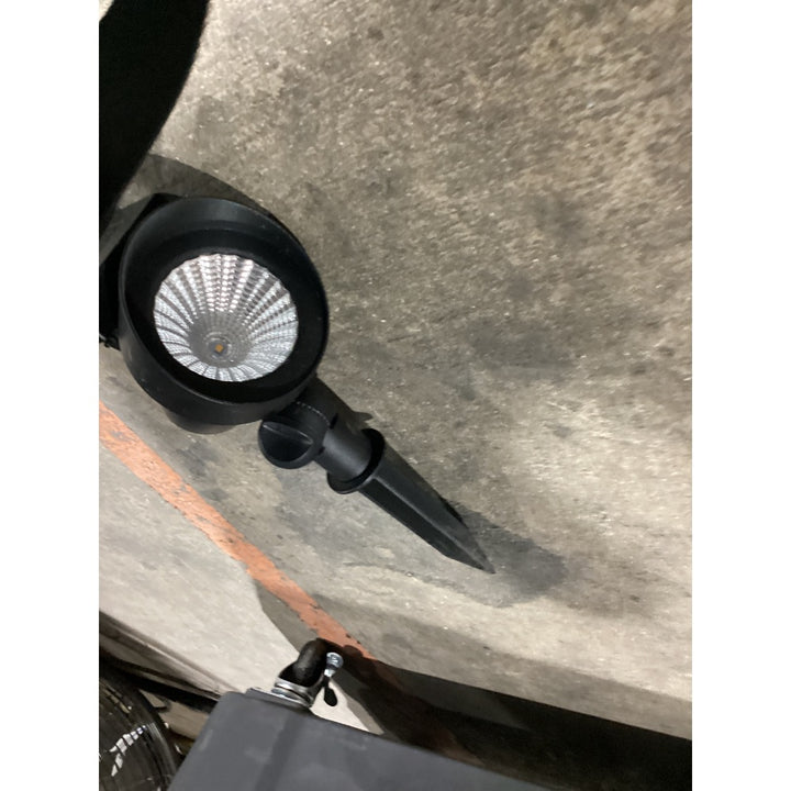 Lot # 658 Black Outdoor LED Spotlight - $20