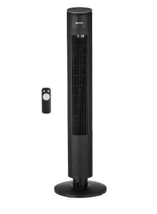 Lot # 1811 Utilitech 42-in BLACK Oscillating Tower Fan$64