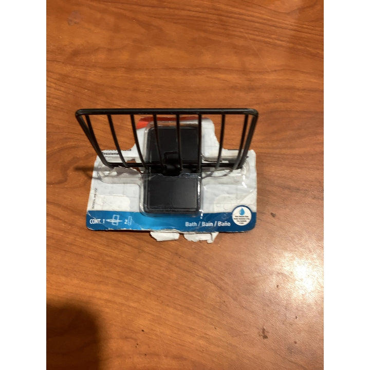 Lot # 1318 Black Bathroom Suction Cup Wire Soap Dish $10.00