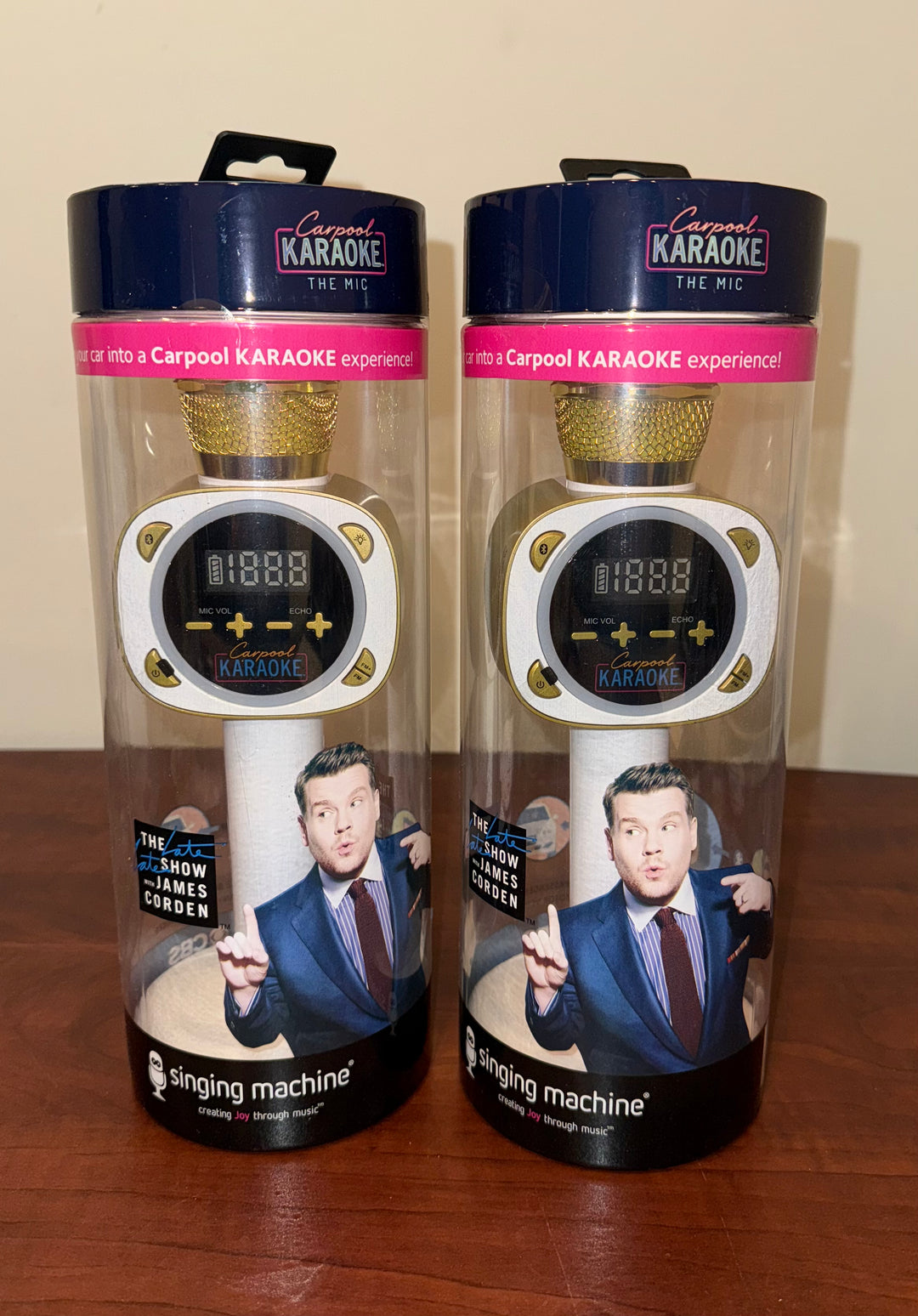 BRAND NEW Carpool Karaoke Microphones 2 ct