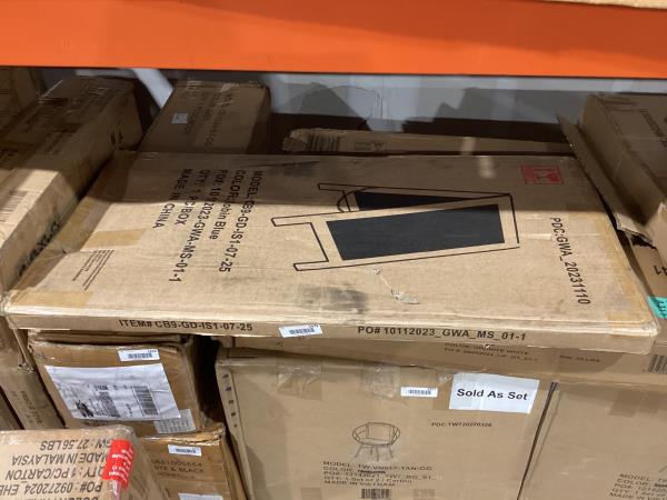 Lot # 1575 HBCY Creations A Frame Chalkboard 40x20 Solid Wood A-Frame Sign Robin Blue Double-Sided Magnetic Board, Chalkboard Menu Board, for Restaurants, Cafés, Weddings - Heavy Duty Hinges
