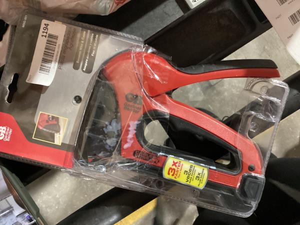 Lot # 1194 Gardner Bender Manual Staple Gun $56
