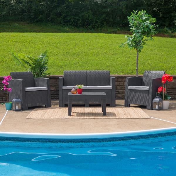 Lot # 2087 Flash Furniture Patio Loveseat $837
