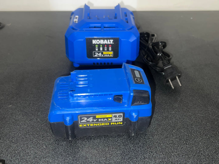 Kobalt 24-volt 4-Tool Brushless Power Tool Combo Kit with Soft Case (1-Battery Included and Charger Included) (USED)
