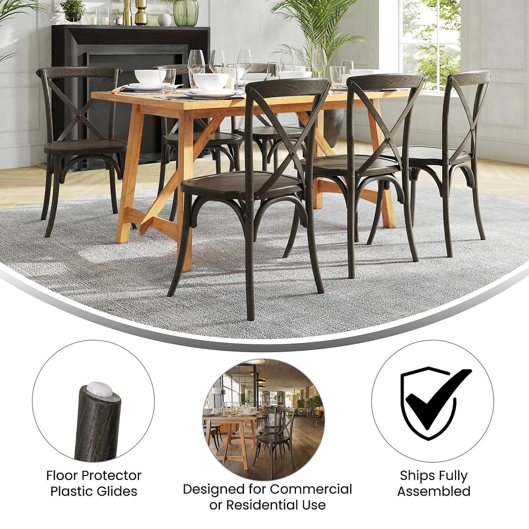 Lot # 2494 Flash Furniture Dining Chairs $97.98