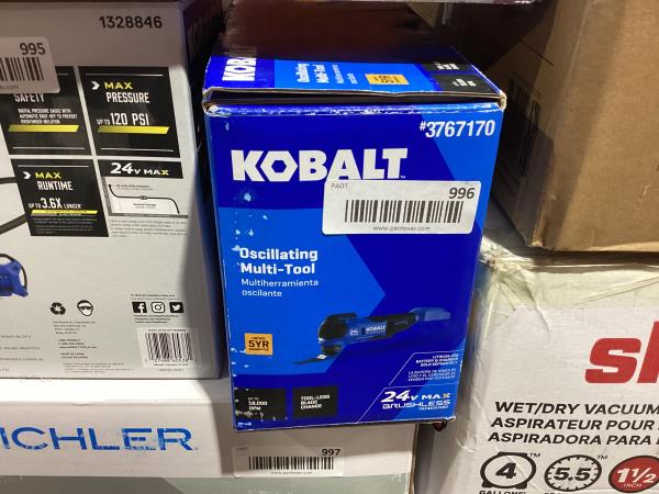 Lot # 996 Kobalt Cordless Brushless 24-volt $99