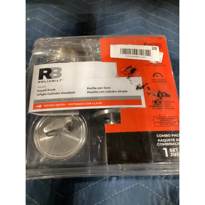 Lot # 28 ReliaBilt Deadbolt Knob $41.00