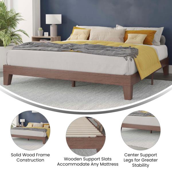 Lot # 1679 FlashFurniture Evelyn Wooden Platform King Bed$315
