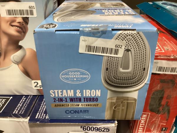 Lot # 602 Conair ExtremeSteam Handheld Steamer & Iron $58