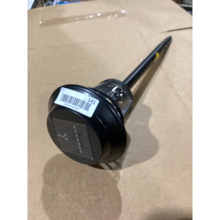 Lot # 141 Black Solar Pathway Light $15