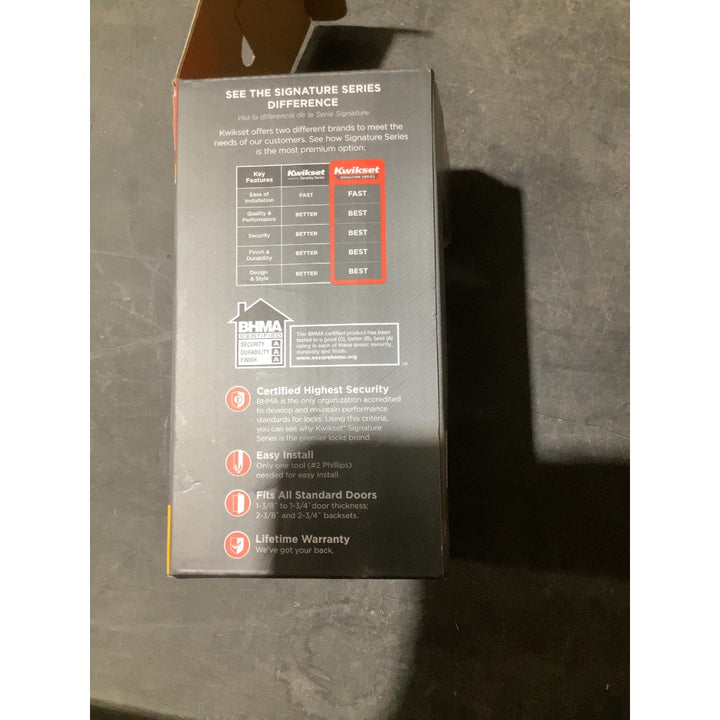 Lot # 1243 980 Deadbolt, Keyed One Side $43