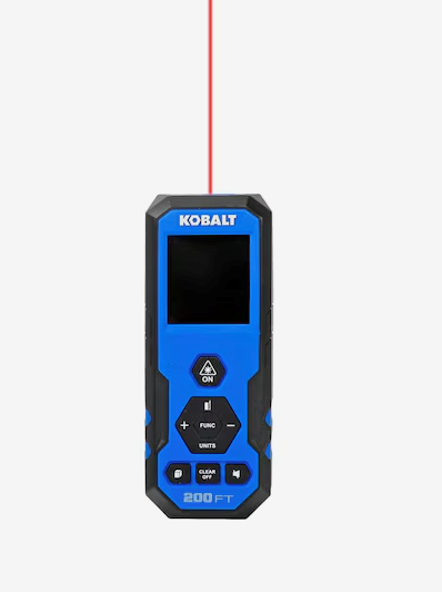 Lot # 960 Kobalt 200-FT Red Laser Distance Measurer $80