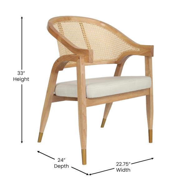 Lot # 1664 Flash Furniture Naomi Cane Rattan Dining Chair$383