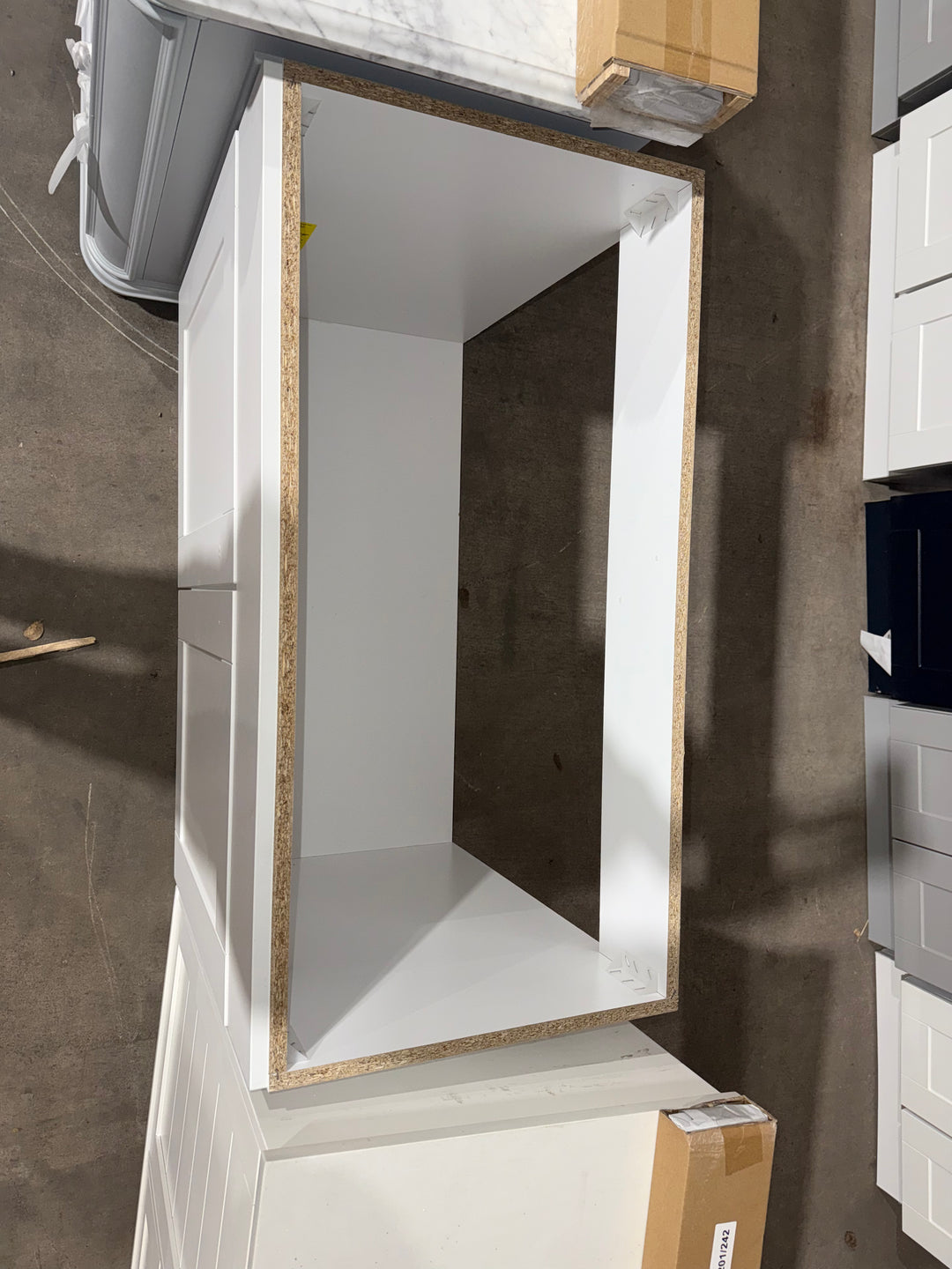 Project Source Dover 36-in White Single sink Bathroom Vanity with NO TOP