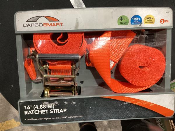 Lot # 140 CargoSmart 2 in. W X 16 Ft. L, 3,000 Lbs Orange$42