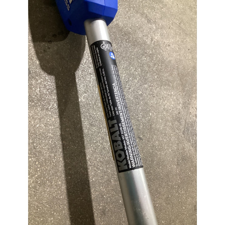 Lot # 1420 KOBALT KST 25B-03 Cordless String Trimmer - 0.080-inch Line, Adjustable Handle, Blue and Silver
