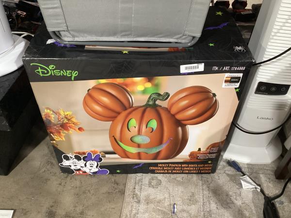 Lot # 2070 Halloween 20-inch Mickey Pumpkin with Lights and Music $169