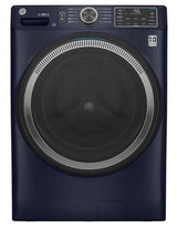 GE 4.8 cu. ft. Smart Sapphire Blue Front Load Washer with OdorBlock UltraFresh Vent System and Sanitize with Oxi